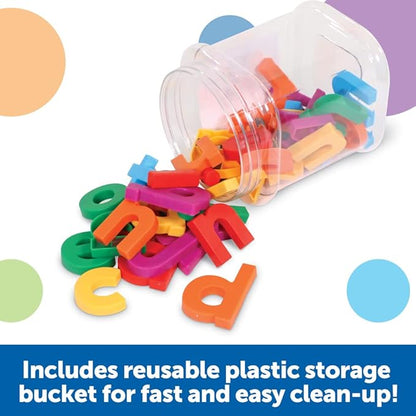 Learning Resources Jumbo Magnetic Lowercase Letters, Develops Letter and Color Recognition Skills, ABC for Kids, Alphabet, Educational Toys for Toddlers, Set of 40 Pieces, Ages 3+