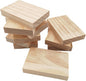 10PCS Rectangle Wood Boards Unfinished Wood Blocks for Crafting, 4.7x3x0.8in Blank Whittling Wooden Blocks for Wood Carving,Painting & Burning