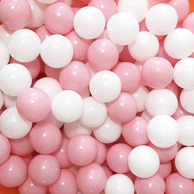 MoonxHome Ball Pit Balls for Toddlers, BPA Free Crush Proof Plastic Toy Balls for Ball Pit, Children's Pool Water Toys, Macaron Ocean Balls for Play Tent 2.15 Inch Pack of 100…