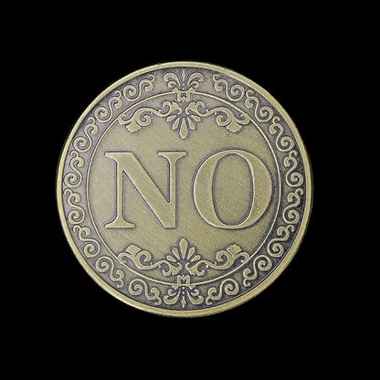 Glamtune Novelty Yes No Challenge Coin Medallion Collector