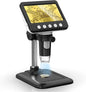 Coin Microscope, 4.3" LCD USB Digital 1000X Coin Magnifier with 8 Adjustable LED Lights, 1080P PC View Compatible with Windows/MacBook for Adults Kids
