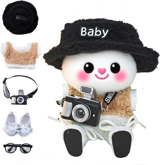 17cm Doll Clothes Set & Outfit Set for 17cm Dolls - Premium Fashion Dresses with Accessories, Luxury Chic Doll Clothing & Style Bundle,Just Clothes (Style 4)