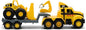 CAT Construction Toys, CAT Construction Heavy Mover, Semi Truck and Trailer with Mini Crew Wheel Loader, Lights and Sounds, Ages 3 and up