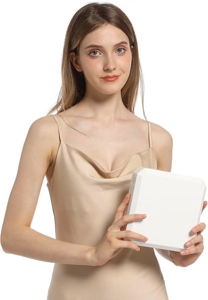 HSLFUAI Large Necklace Box, Necklace Gift Box with Led Light,Jewelry Box for Necklace,Jewelry Gift Box for Wedding, Birthday, Valentine' Day, Mother'S Day, Christmas
