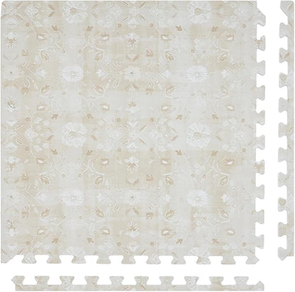 House of Noa Baby Play Mat – 4x6 Chateau Gemma – Set of 6 Tiles – Cushioned EVA Foam Play Mat for Floor, Soft Interlocking Baby Crawling Mats for Hard Floors