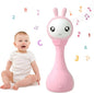 alilo Yoyo Talking Bunny Baby Musical Light-Up Rattle Toys 0-6-12-18 Months, Voice Mimicking Toy, Preloaded 90+ Audio Content, ABC/Number/Notes Learning Toys for Baby Infant Newborn Boy Girl Gifts