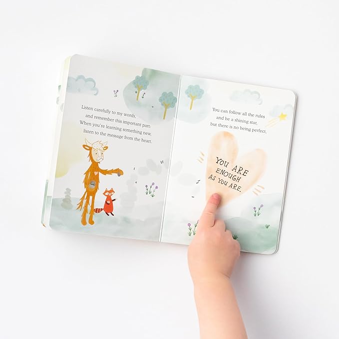 Slumberkins 14" Yak Kin & 2 Board Books Complete Set Bundle | Promotes Self-Acceptance & Positive Self-Talk | Social Emotional Tools for Ages 0+ (Yak Kin Plush + 2 Board Books)