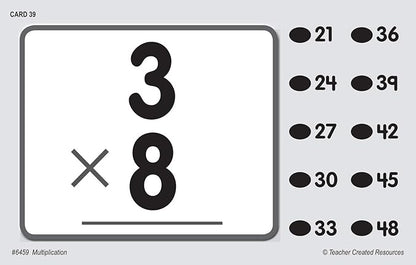 Teacher Created Resources Power Pen Learning Cards: Multiplication (6459) Medium