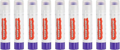 PATIKIL Tempera Paint Sticks, 9 Pcs Solid Tempera Paints Sticks Washable Bulk Markers Pen Quick Drying for Artists Beginners Art Supplies, Purple