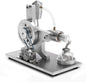 Hot Air Stirling Motor Power Generator Alpha Engine Model Educational Physics Experiment Kit (A)