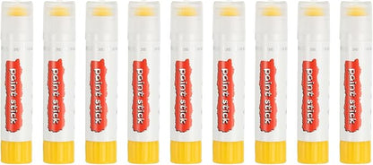 PATIKIL Solid Tempera Paints, 9 Pcs Washable Quick Drying Paint Sticks Paint Pens for Artists Beginners Art Supplies, Light Yellow