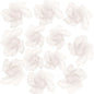 Dance Scarves 12 Pcs Juggling Scarves for Kids Play Silk Scarve for Babies Toddlers Children Movement Learning Education Musical Accessories Colorful Scarfs Magic Tricks Performance(White)