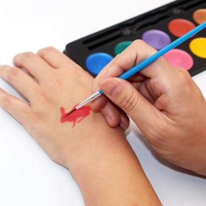 Maydear Face Painting Kit for Kids, 12 Colors Safe and Non-Toxic Large Water Based Face Body Paint - Pearl