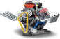 39005 V8 Engine Model Kit, Runnable, Build Your own STEM Visible Mini V8 Engine Model Kit with Lights, Adult and Adolescent Physics Science Experiment Building Block Set (665 Pcs)