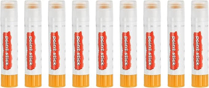 PATIKIL Solid Tempera Paints, 9 Pcs Washable Quick Drying Paint Sticks Paint Pens for Artists Beginners Art Supplies, Yellow