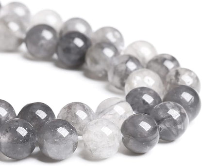4MM 86PCS Natural Stone Cloudy Quartz Crystal Beads for Jewelry Making DIY Bracelet 1 Strand