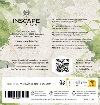 INSCAPE Maya´s Myths - Puzzle Box - Escape Room in A Box - Cluebox - Gift Puzzle Boxes for Adults with Hidden Compartments - Escape Room Puzzles Escape Room Game - Brain Teasers Puzzles for Adults