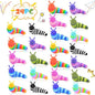 Cevioce 24 PCS Fidget Toys Slug for Adults Anxiety Sensory Toys for Party Favors Toddler Fidget Toys Age 3-4 ADHD Autism Toys for Anxiety Stress Christmas Stocking Stuffers Gifts for Boys Girls