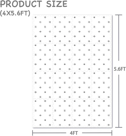 Extra Large Baby Play Mat - 4FT x 6FT Non-Toxic Foam Puzzle Floor Mat for Kids & Toddlers (Bohemia Handmade Pattern)