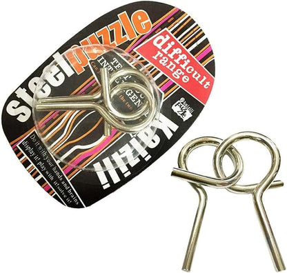 Ahyuan Large Assorted Metal Brain Teaser Puzzles 12 Pack Metal Wire IQ Puzzles with Paper Box Gift Package Great Educational Intelligence Games Toys Party Favors for Kids Adults