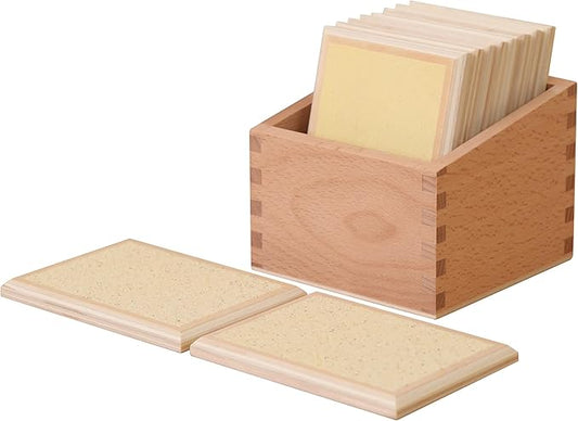 MONTESSORI OUTLET Rough Gradation Tablets for 3-6 Years Montessori Education at School and Home.