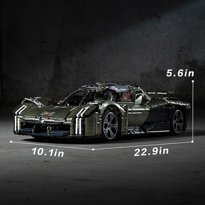 UNCLE BRICK X Sports Car Building Kit,1:8 Scale Model Sports Technic Car,Adult Collectible Model Kits to Build，Scale Model Gift for Adults,Home or Office Décor Sets for Boys 8-14(4106pcs)