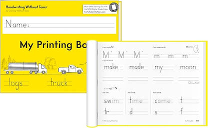 Handwriting Without Tears Printing Bundle, Age 6+, 1st Grade+, Handwriting Without Tears, Student & Teacher Workbooks, School & Home, Language Arts, Tutoring, Tiny Pencils Included
