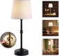 Wireless Table Lamp - Rechargeable LED Desk Lamp with Dimmer, 3 Brightness Levels, Swedish Design for Home, LED Light Bulb Included, for Office, Kitchen or Bedroom (Black)