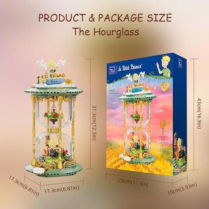 PANTASY The Little Prince Hourglass Building Blocks Set Construct, Create, Play Building Kit for Adults Home and Office