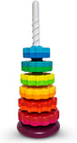 ODELA Spinning Toy – Premium Stacking Toy for Kids – Strong ABS Plastic – Rainbow Spinning Wheel Toy – Fun and Engaging Brain Development Toys for Kids