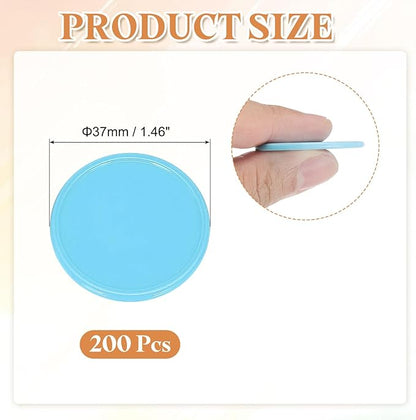 uxcell Plastic Poker Chips, Learning Counters Counting Counters Disk Marker Opaque Game Token for Game Play Math Counting
