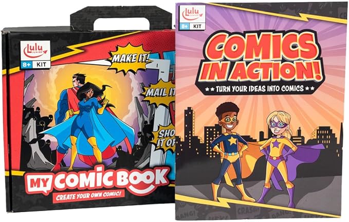 Lulu Jr. My Comic Book Making Kit, Multicolor, 6.75" x 10.25"
