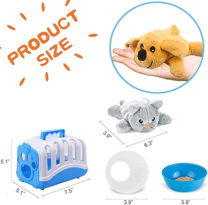 Deluxe Complete Vet Pet Care Play Set | Veterinarian Pretend Doctor Role Play Grooming Toy Kit with Plush Dog & Cat (34 Pcs)