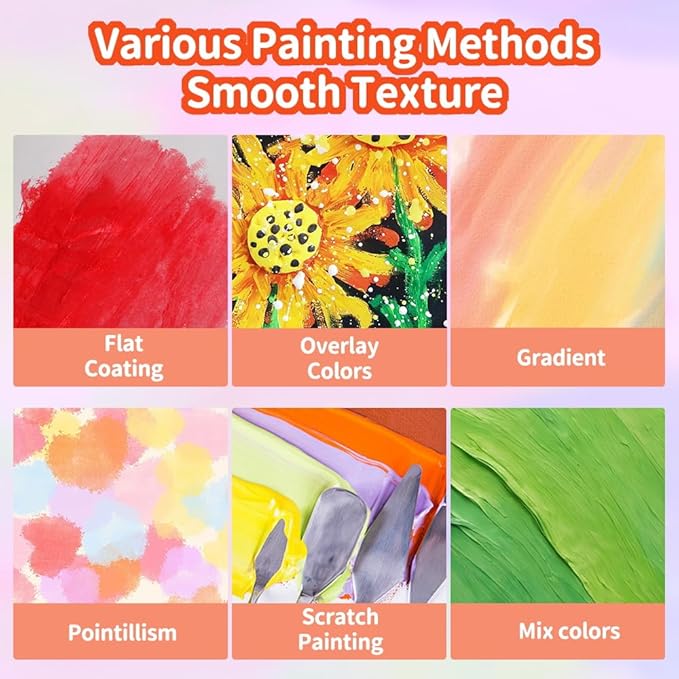 36 Colors Tempera Paint Sticks Set, Quick-Drying & Washable, Non-Toxic Art Supplies for Kids, Artists, Classroom, Mess-Free Crafting on Paper, Wood, Glass