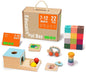 TOOKYLAND Montessori Toys for Babies 6-12 Months, 7 in 1 Learning Educational Set Wooden Toys (Includes Baby Rattle, Object Permanence Box, Wooden Book, Teething Toy and More)