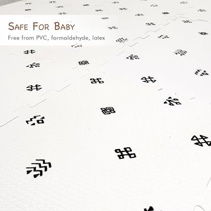 Extra Large Baby Play Mat - 4FT x 6FT Non-Toxic Foam Puzzle Floor Mat for Kids & Toddlers (Bohemia Handmade Pattern)