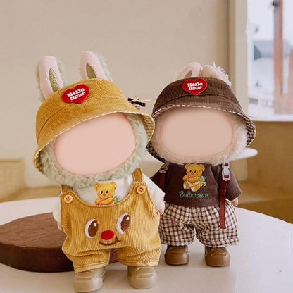 17cm Doll Clothes Set & Outfit - Cuddly Fashion Dresses with Accessories, Luxury Chic Doll Clothing & Plush Pullover Hoodie Doll Clothing DIY ,Just Clothes