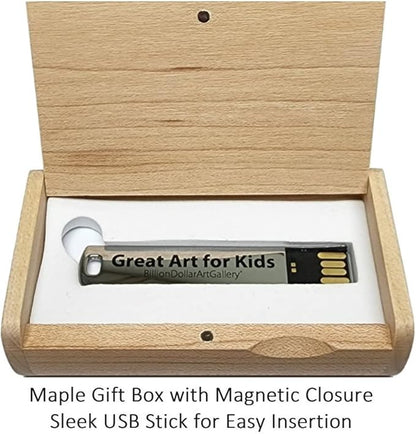 BillionDollarArtGallery® Great Art for Kids Transforms your TV Into Wall Art for Children | Over 500 of Historic & Beautiful Paintings | Art Education | Teachers Gift | Student Gifts | Art TV