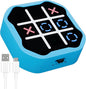 4-in-1 Rechargeable Electronic Tic Tac Toe Game – Handheld Travel Toy with Memory & Whack-a-Mole, Silent Mode, Fun for Kids & Adults, Ages 3+, Blue