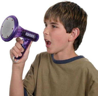 Toysmith Tech Gear Multi Voice Changer – Megaphone Toy with 8 Voice Effects and LED Lights – Fun Outdoor Toy for Kids Ages 5+ – Cool Gag Gifts or Birthday Gift Idea – Colors May Vary, Battery Included