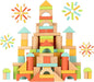 100pcs Wooden Blocks for Toddlers 1-3, Building Blocks for Toddlers 1-3, Wooden Block for Baby Shower with Storage Bucket, Montessori Toys for Preschool Girls and Boys
