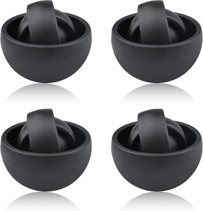 Fidget Toys Adults Pack, 4PC Black Fidget Spinner Set for Kids, Sensory Toys Boys Girls Teens Christmas Stocking Stuffers Party Favors, ADHD Autism Stress Relief Finger Toys, Gift for New Year