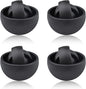 Fidget Toys Adults Pack, 4PC Black Fidget Spinner Set for Kids, Sensory Toys Boys Girls Teens Christmas Stocking Stuffers Party Favors, ADHD Autism Stress Relief Finger Toys, Gift for New Year