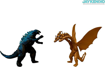 Set of 10 pcs Action Figures King of The Monsters Dragon - Highly Detailed and Articulated Collectible Toys