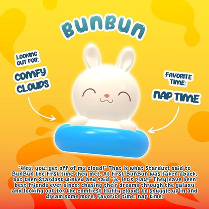 Goonameez, Hand-Held Sensory Toy with Floating Characters, Mesmerizing Water Mix Fidget Toy – Collect All 6 Unique Shapes for Squishy Fun, Perfect Travel Toy! (BunBun)