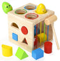 Montessori Wooden Shape Sorter Toy for 1+ Year Old - 8 Sensory Blocks, Developmental Toddler Toys, Toddler Learning Gifts for Baby Boys Girls