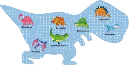 OLMZIHYVD Jigsaw Puzzles for Kids Ages 4-8, 200 Pieces Glow in The Dark Dinosaur Floor Puzzle, Educational Gifts for Boys Girls and Animal Lovers, Ideal for Indoor and Outdoor Play, 35.9" × 18.2"