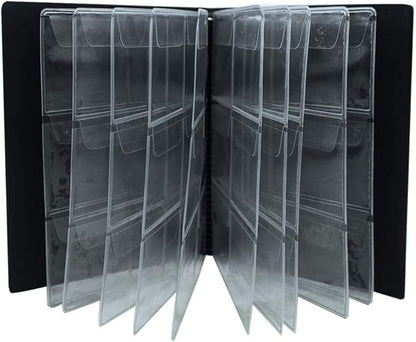 Coin Collection Album 60 Pockets - 4.5x4.5cm/1.8x1.8 inch Coin Holder Book Coin Storage Album Money Penny Pocket for Collectors Black CS0106BK