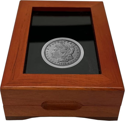 Single Coin Wood Display Box