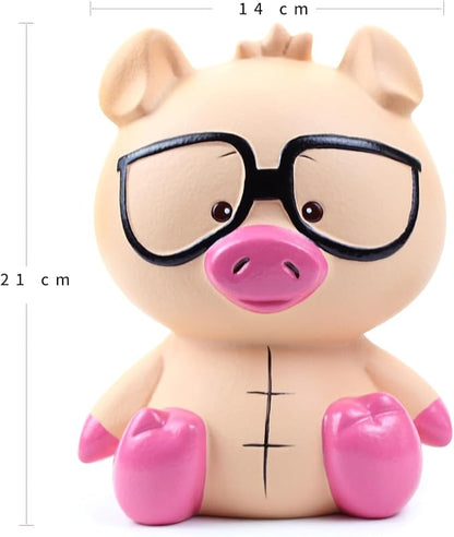 Winsterch Pig Piggy Bank for Boys and Girl,Ceramic Pig Bank Money Box Toy,Coin Bank Birthday Gifts for Kids